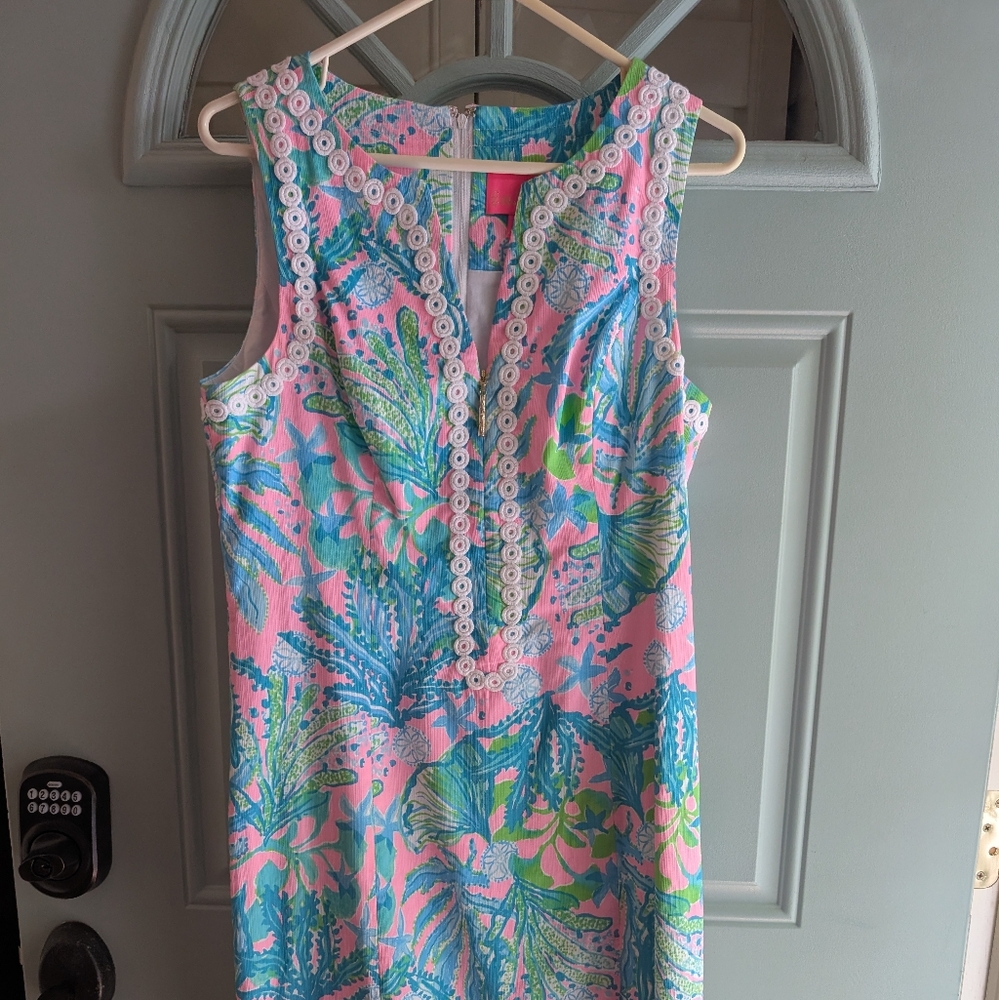Colorful Sleeveless Tropical Dress LILY PULITZER
